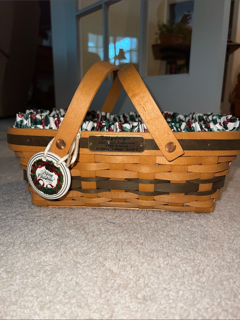 Longaberger 1996 Christmas Cheer Basket - SFH